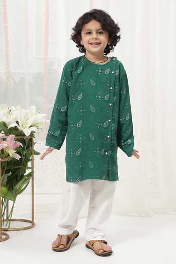 Little Bansi Embroidered Kurta & Pyjama Set 