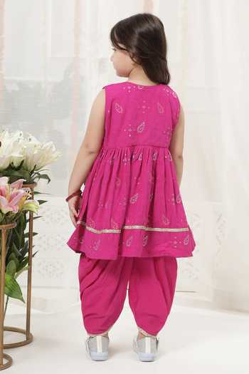 Little Bansi Embroidered Kurta & Salwar Set 