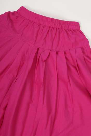 Little Bansi_Pink Cotton Embroidered Kurta And Salwar Set _Online_at_Aza_Fashions
