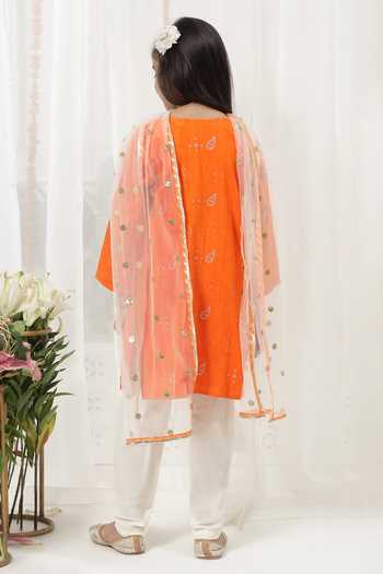 Little Bansi Embroidered Kurta Pyjama Set 