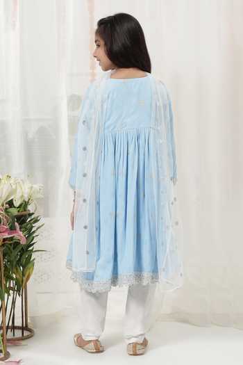 Little Bansi Embroidered Kurta Set 