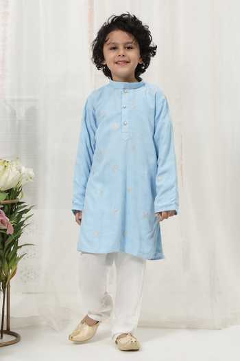 Little Bansi Embroidered Kurta & Pyjama Set 