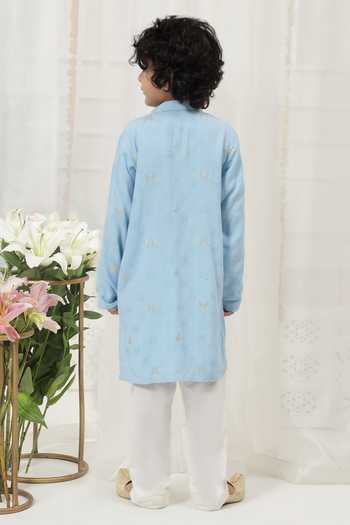 Little Bansi Embroidered Kurta & Pyjama Set 