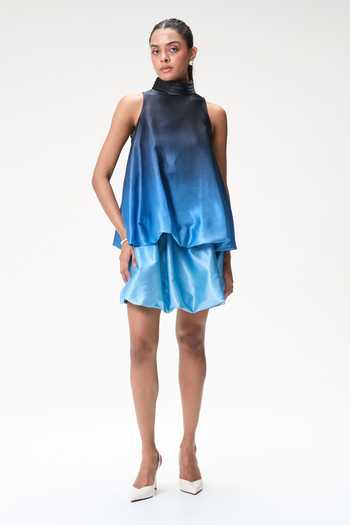 Tara And I Ombre Mini Bubble Skirt