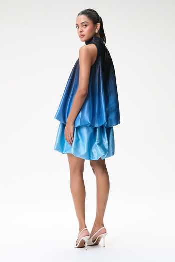Tara And I Ombre Mini Bubble Skirt