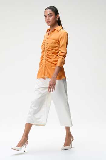 Tara And I Coral Bustier Shirt