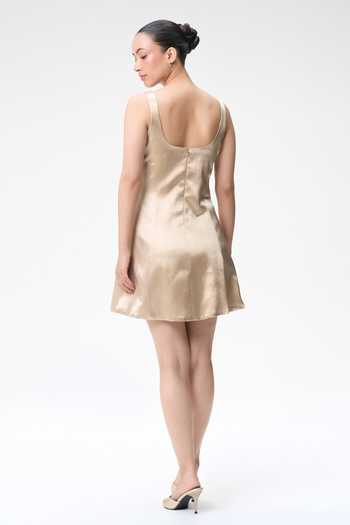 Tara And I Champagne Mini Dress