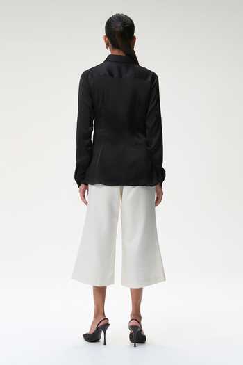 Tara And I Black Bustier Shirt