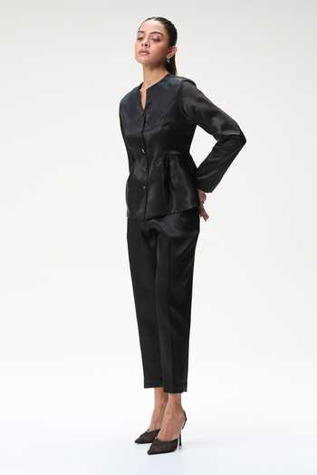 Tara And I Black Peplum Jacket