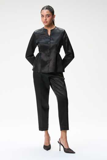 Tara And I Black Peplum Jacket