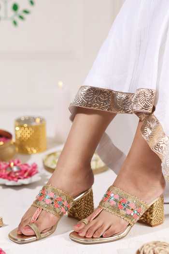 5elements Rangmahal Mirror Work Heels