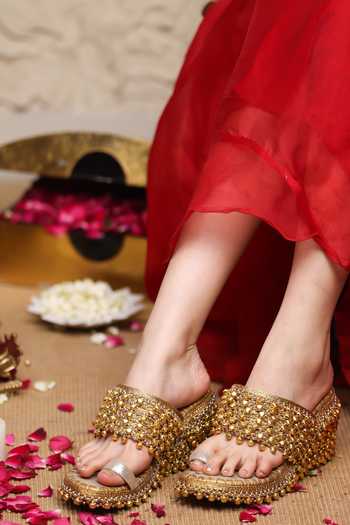 5elements Kohinoor Embellished Wedges