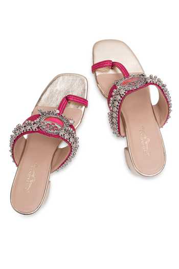 Shop_5elements_Gold Raqsheel Embellished Heels _Online_at_Aza_Fashions