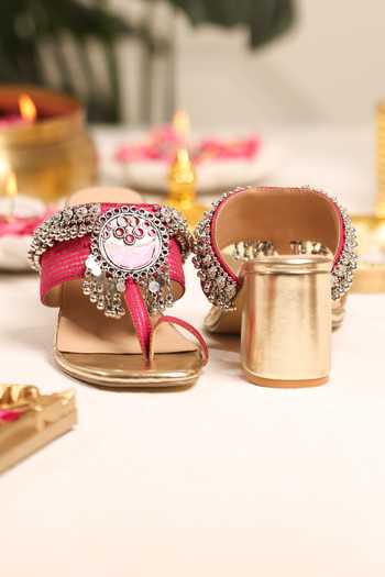 Buy_5elements_Gold Raqsheel Embellished Heels 
