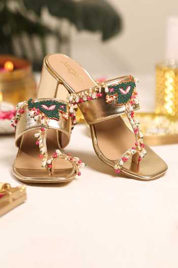 Shop_5elements_Gold Pankhuri Pearl Embellished Heels 
