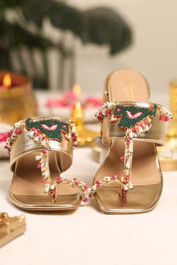 5elements Pankhuri Pearl Embellished Heels