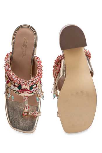 Shop_5elements_Gold Shukrini Bead Work Heels 