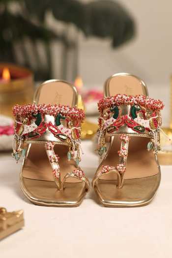 5elements Shukrini Bead Work Heels