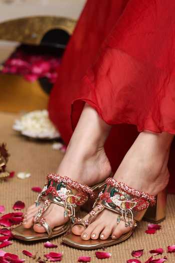 5elements Shukrini Bead Work Heels
