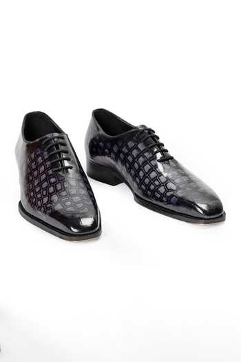 Buy Domani Grey Draco Patina Leather Wholecut Shoes Online at Aza Fashions Buy_Domani_Grey Draco Patina Leather Wholecut Shoes _Online_at_Aza_Fashions