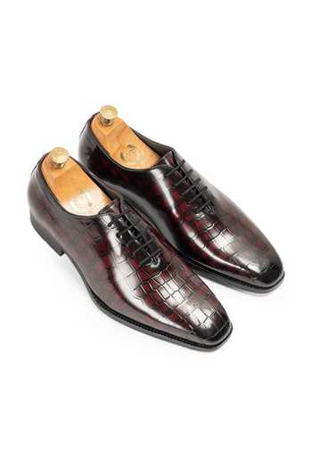 Domani Draco Patina Leather Wholecut Shoes 