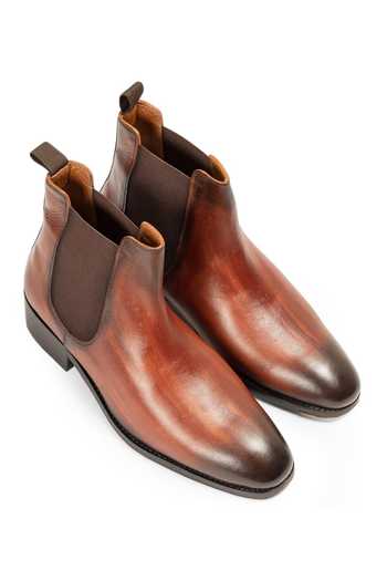 Domani Charles Patina Leather Boots