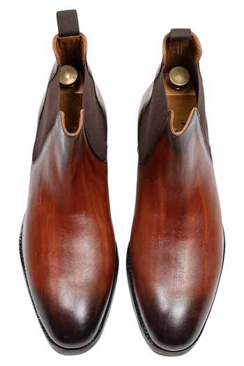 Domani Charles Patina Leather Boots