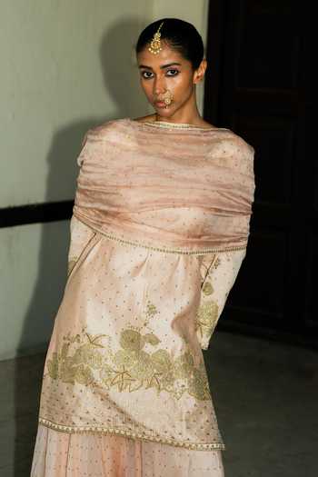 Deep Thee Embroidered Kurta Palazzo Set