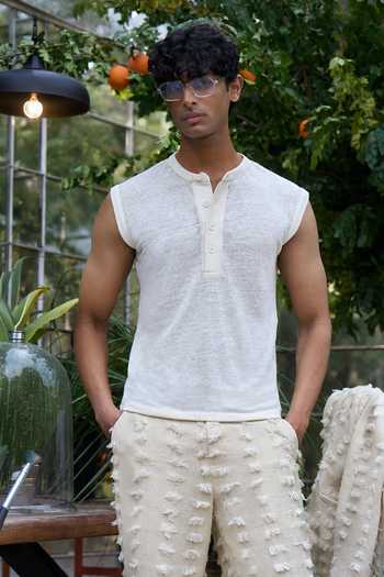 Dash and Dot Knitted Hemp T Shirt 