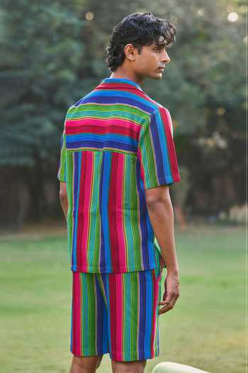 Dash and Dot Serape Stripe Shirt 