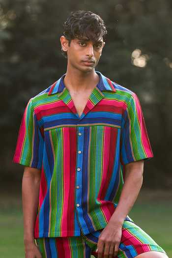 Dash and Dot Serape Stripe Shirt 