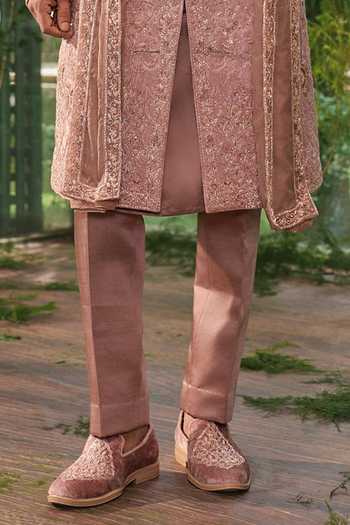 Jigar & Nikita Brown Velvet, Satin Yuvraj The Imperial Realm Sherwani Set Online at Aza Fashions Jigar & Nikita_Brown Velvet, Satin Yuvraj The Imperial Realm Sherwani Set _Online_at_Aza_Fashions