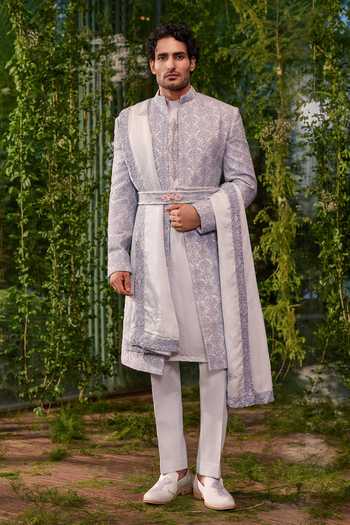 Jigar & Nikita Samrat The Contemporary Heir Sherwani Set 