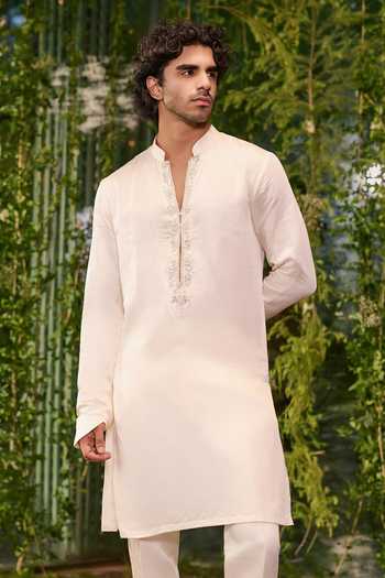 Jigar & Nikita Border Work Kurta Set 