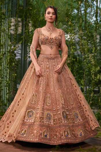 Jigar & Nikita Mayur Mukut The Crowned Peacock Bridal Lehenga Set 