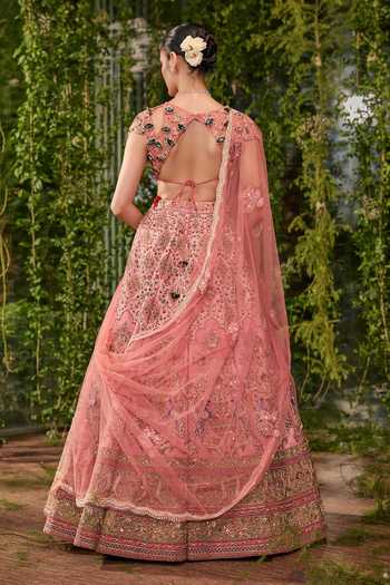 Jigar & Nikita Mayurvan The Enchanted Garden Bridal Lehenga Set 
