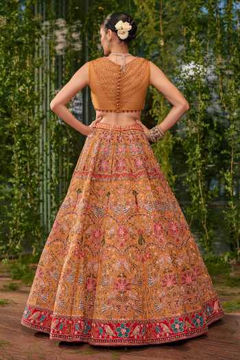 Jigar & Nikita Pakshi Jaal The Living Tapestry Lehenga Set 