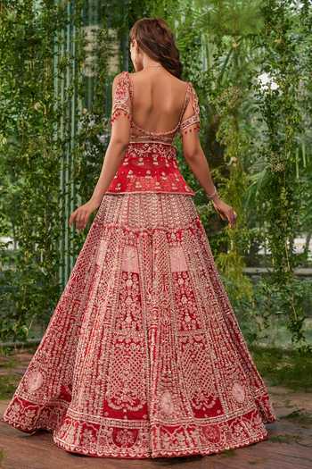 Jigar & Nikita Raga The Scarlet Heirloom Lehenga Set 