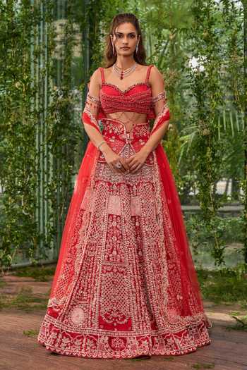Jigar & Nikita Raga The Scarlet Heirloom Lehenga Set 