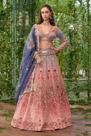 Jigar & Nikita Dwirang A Tale In Two Hues Lehenga Set 