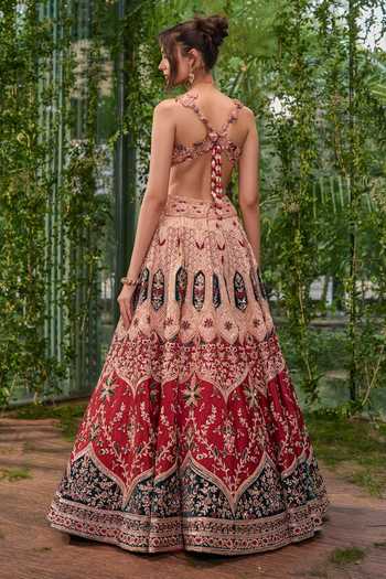 Jigar & Nikita Rangrekha The Crimson Heirloom Lehenga Set 
