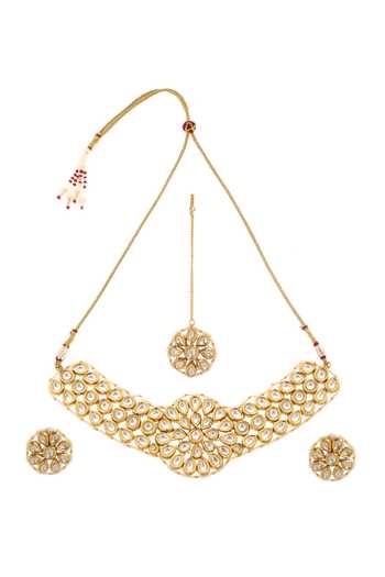 Minaki Kundan Embellished Choker Set