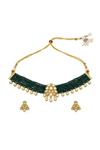 Minaki Kundan Embellished Necklace Set