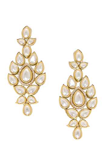 Minaki Gold Plated Kundan Embellished Necklace Set Online at Aza Fashions Minaki_Gold Plated Kundan Embellished Necklace Set _Online_at_Aza_Fashions
