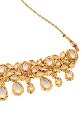 Buy Minaki Gold Plated Kundan Embellished Choker Set Online at Aza Fashions Buy_Minaki_Gold Plated Kundan Embellished Choker Set _Online_at_Aza_Fashions