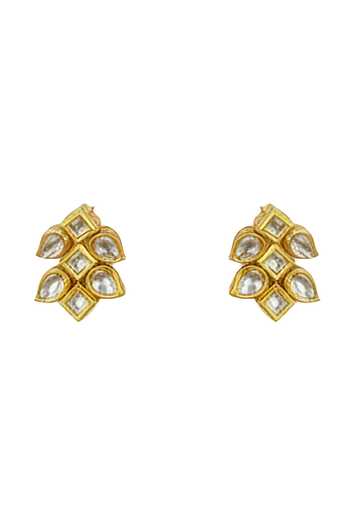 Minaki Gold Plated Kundan Studded Necklace Set Online at Aza Fashions Minaki_Gold Plated Kundan Studded Necklace Set _Online_at_Aza_Fashions