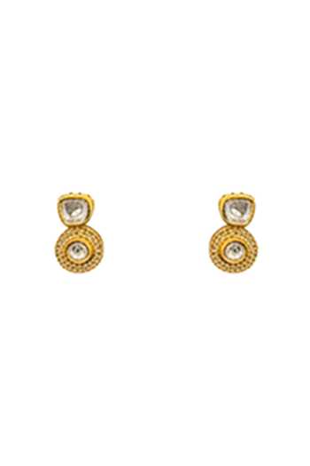 Minaki Gold Plated Kundan Embellished Necklace Set Online at Aza Fashions Minaki_Gold Plated Kundan Embellished Necklace Set _Online_at_Aza_Fashions
