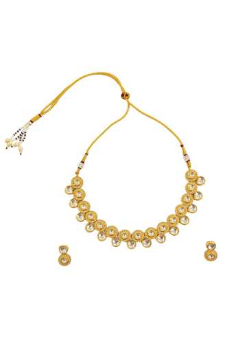 Minaki Kundan Embellished Necklace Set