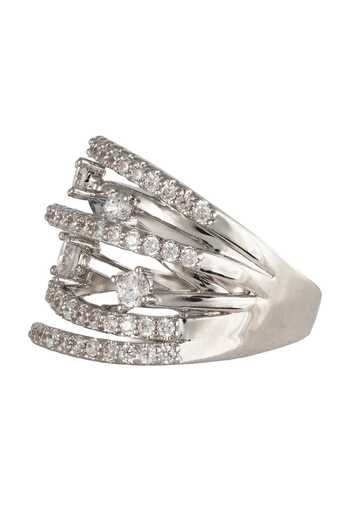Prihan Luxury Jewelry Silver Plated Stone Embellished Ring Online at Aza Fashions Prihan Luxury Jewelry_Silver Plated Stone Embellished Ring _Online_at_Aza_Fashions