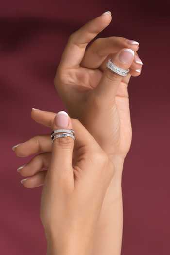 Prihan Luxury Jewelry Imitation Diamond Studded Ring 